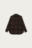 Engineered Garments - Work Shirt - Brown/Black Cotton Flannel Plaid - Canoe Club
