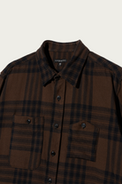 Engineered Garments - Work Shirt - Brown/Black Cotton Flannel Plaid - Canoe Club