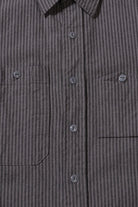 Engineered Garments - Work Shirt - Charcoal/Grey LC Stripe - Canoe Club