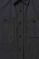 Engineered Garments - Work Shirt - Dk. Grey Cotton Herringbone Flannel - Canoe Club