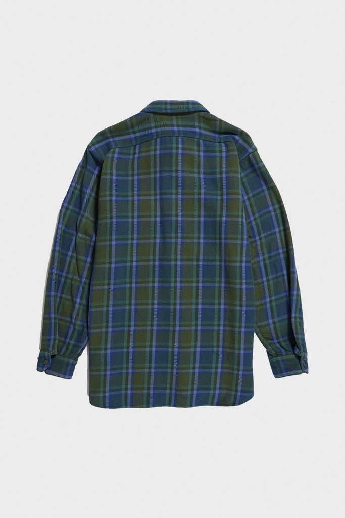 Engineered Garments - Work Shirt - Green Cotton Heavy Twill Plaid - Canoe Club