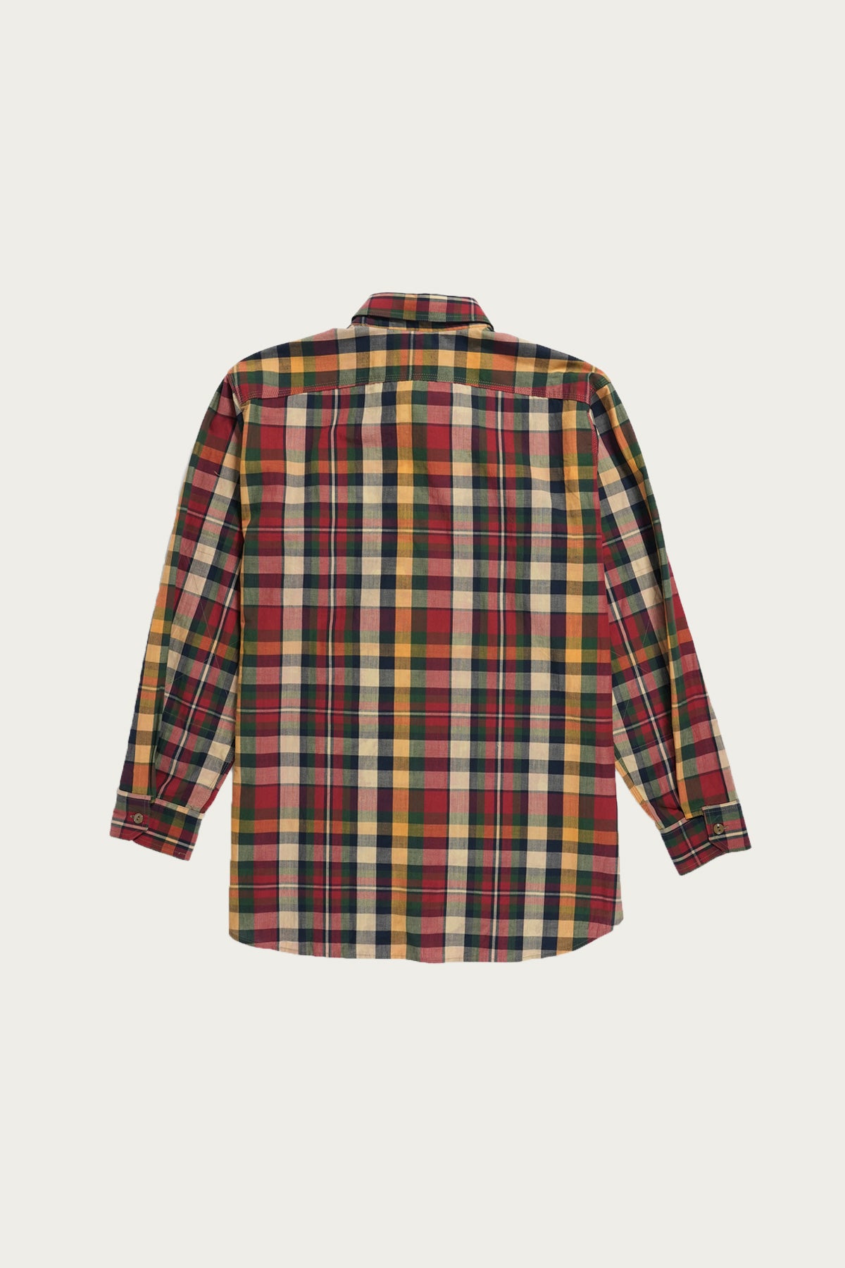 Engineered Garments - Work Shirt - Green/Navy Cotton Small Plaid - Canoe Club