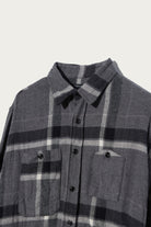 Engineered Garments - Work Shirt - Grey/Black Cotton Brushed Big Plaid - Canoe Club