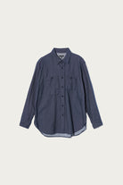 Engineered Garments - Work Shirt - Indigo Cotton Denim Flannel - Canoe Club