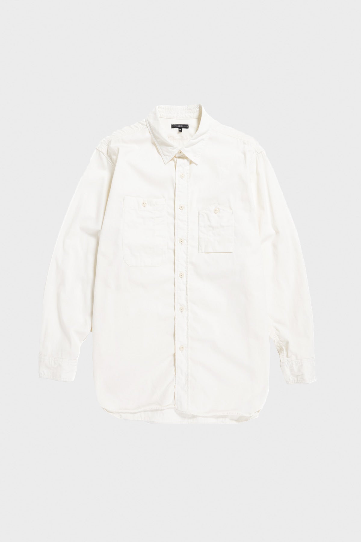 Engineered Garments - Work Shirt - Ivory Cotton Micro Sanded Twill - Canoe Club