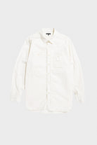 Engineered Garments - Work Shirt - Ivory Cotton Micro Sanded Twill - Canoe Club