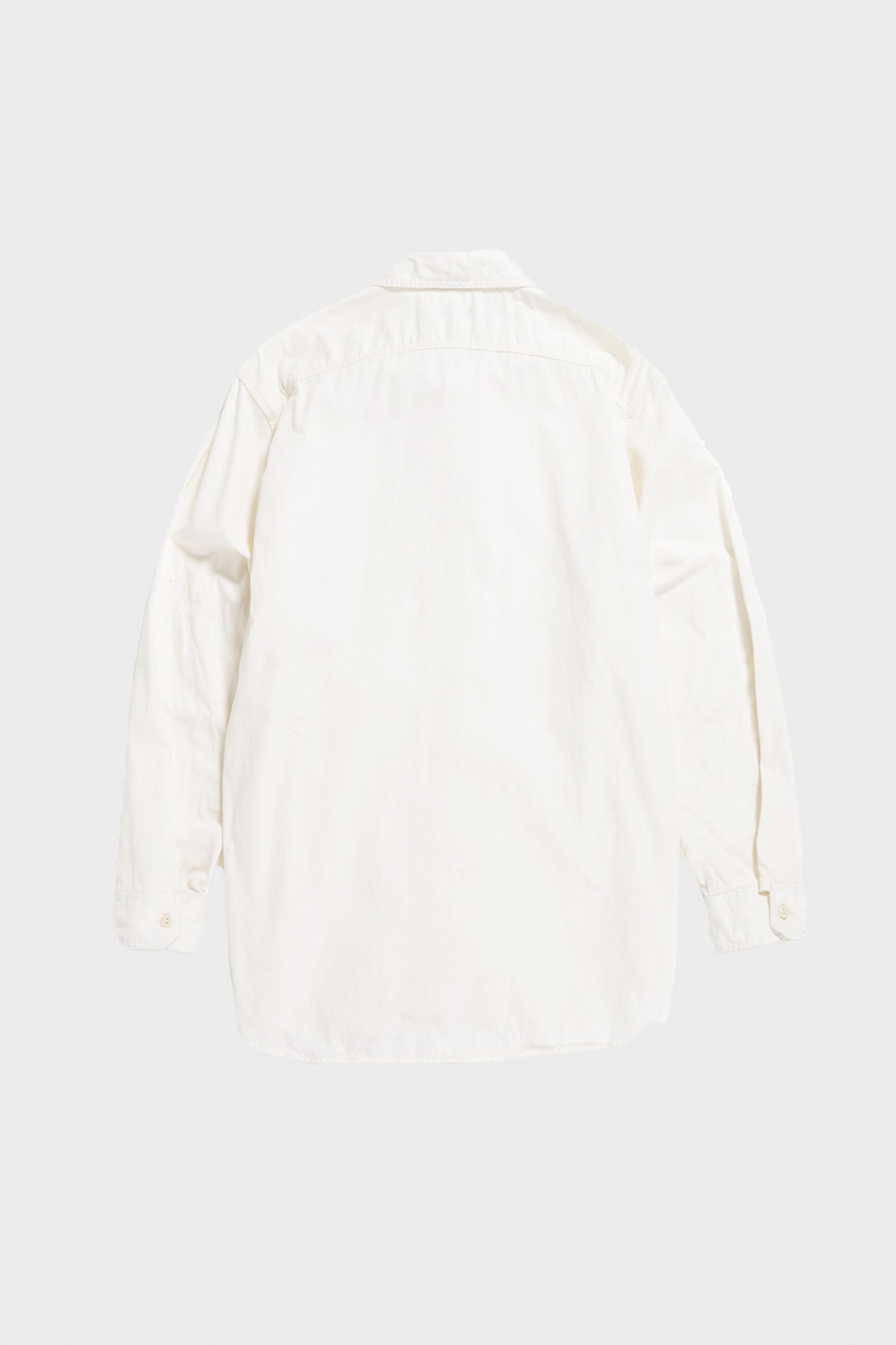 Engineered Garments - Work Shirt - Ivory Cotton Micro Sanded Twill - Canoe Club