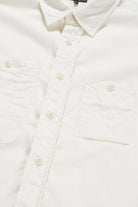 Engineered Garments - Work Shirt - Ivory Cotton Micro Sanded Twill - Canoe Club