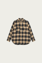 Engineered Garments - Work Shirt - Khaki Cotton Heavy Shadow Plaid Flannel - Canoe Club