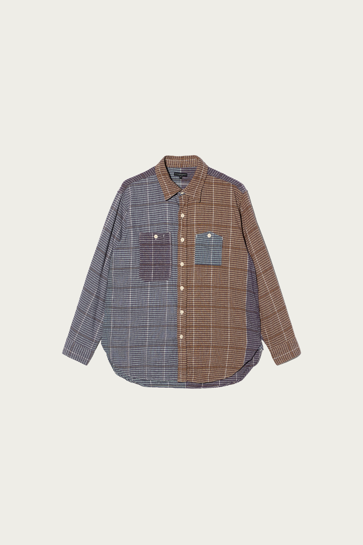 Engineered Garments - Work Shirt - Multi Color Cotton Color Block Check - Canoe Club