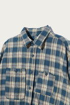 Engineered Garments - Work Shirt - Navy Cotton Plaid Jacquard - Canoe Club