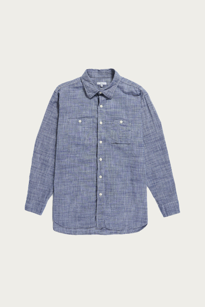 Engineered Garments - Work Shirt - Navy Cotton Slub - Canoe Club