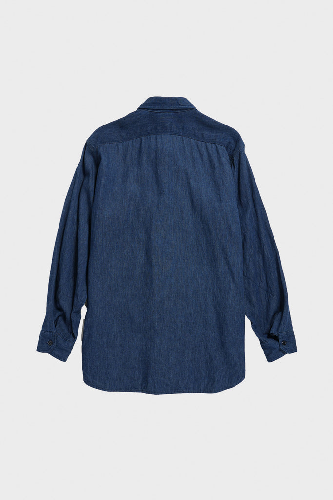Engineered Garments - Work Shirt - Navy Hemp Cotton Denim - Canoe Club