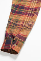 Engineered Garments - Work Shirt - Navy/Khaki Cotton Plaid - Canoe Club