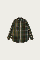 Engineered Garments - Work Shirt - Olive/Brown Cotton Heavy Twill Plaid - Canoe Club