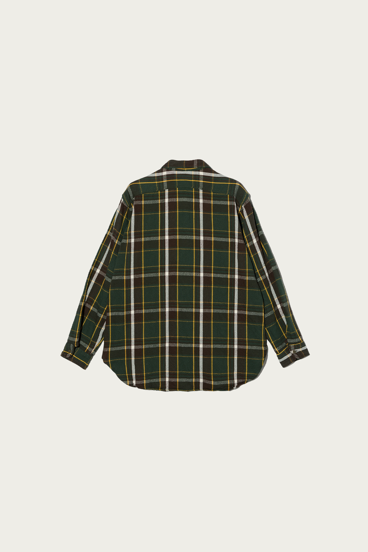 Engineered Garments - Work Shirt - Olive/Brown Cotton Heavy Twill Plaid - Canoe Club