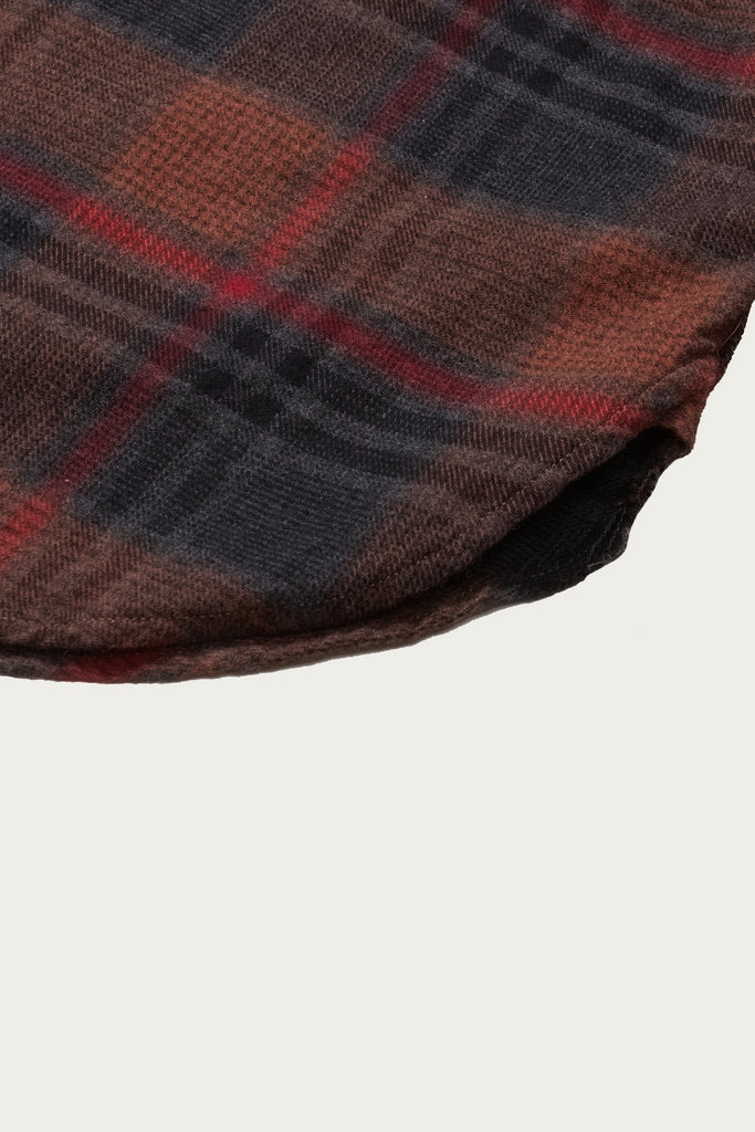 Engineered Garments - Work Shirt - Orange/Red Cotton Plaid Flannel - Canoe Club