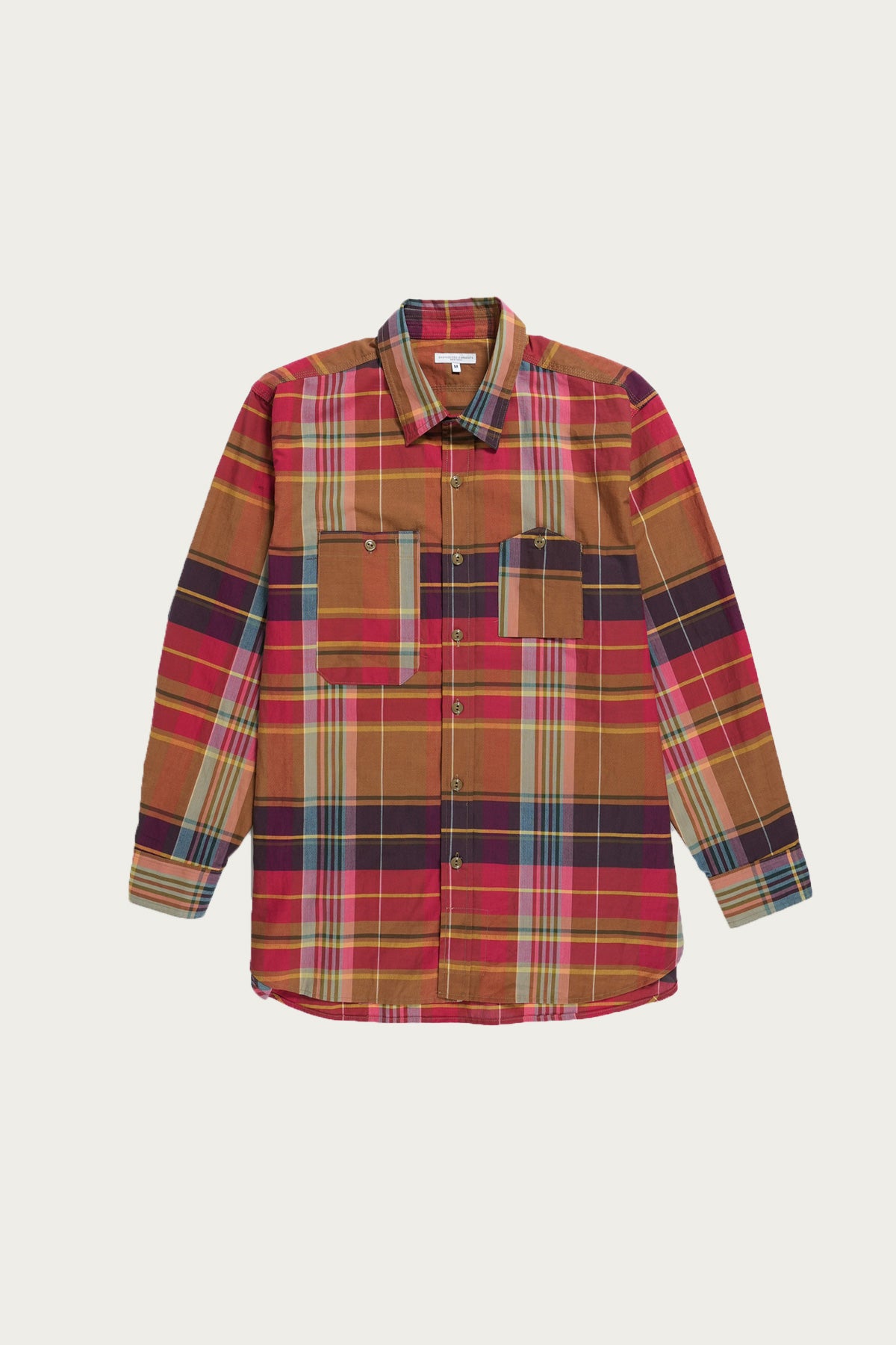 Engineered Garments - Work Shirt - Red/Khaki Cotton Big Plaid - Canoe Club