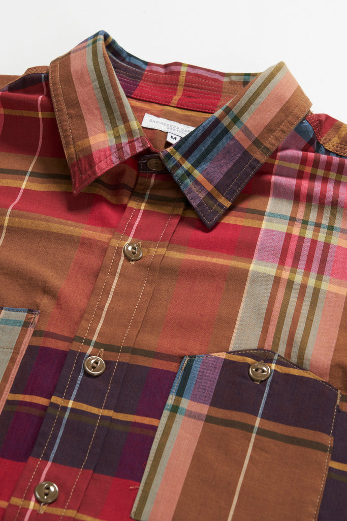 Engineered Garments - Work Shirt - Red/Khaki Cotton Big Plaid - Canoe Club