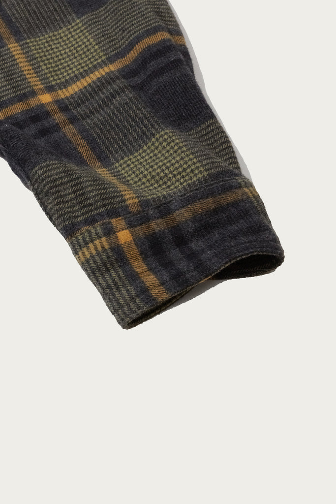 Engineered Garments - Work Shirt - Yellow/Grey Cotton Plaid Flannel - Canoe Club