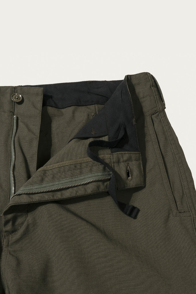 Engineered Garments Workaday - Fatigue Pant - Olive Heavyweight Cotton Ripstop - Canoe Club