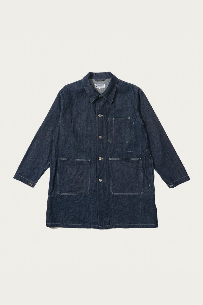 Engineered Garments Workaday - Shop Coat - Indigo 12oz Denim - Canoe Club