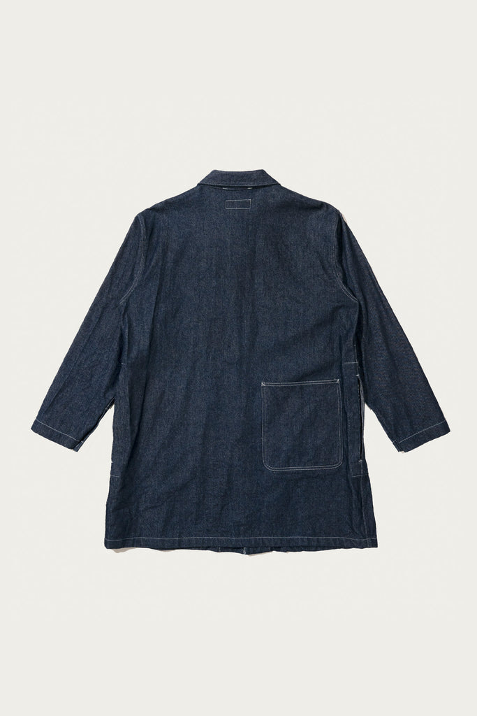 Engineered Garments Workaday - Shop Coat - Indigo 12oz Denim - Canoe Club