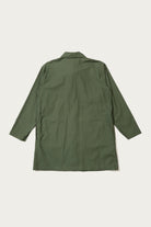 Engineered Garments Workaday - Shop Coat - Olive Cotton Reversed Sateen - Canoe Club