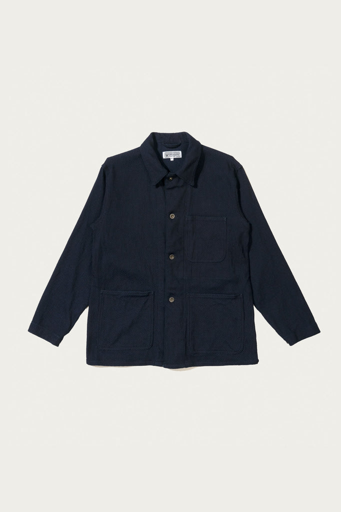 Engineered Garments Workaday - Utility Jacket - Dk. Navy Cotton Heavy Basketweave - Canoe Club