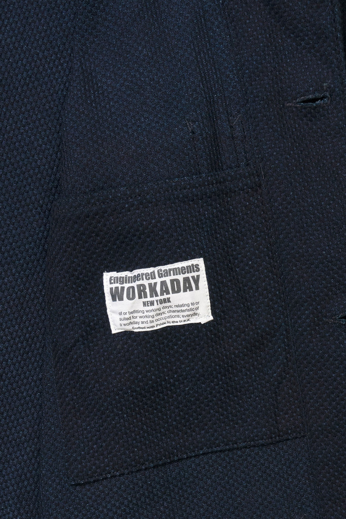 Engineered Garments Workaday - Utility Jacket - Dk. Navy Cotton Heavy Basketweave - Canoe Club