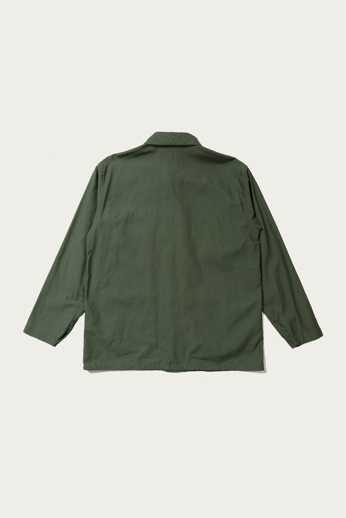 Engineered Garments Workaday - Utility Jacket - Olive Cotton Reversed Sateen - Canoe Club