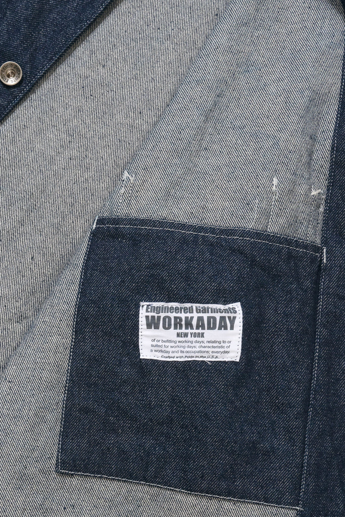 Engineered Garments Workaday - Utility Jacket - Indigo 12oz Denim - Canoe Club