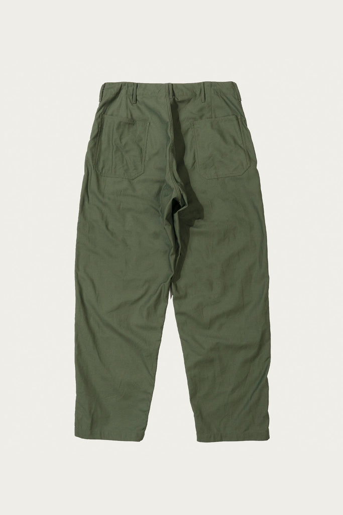 Engineered Garments Workaday - Utility Pant - Olive Cotton Reversed Sateen - Canoe Club