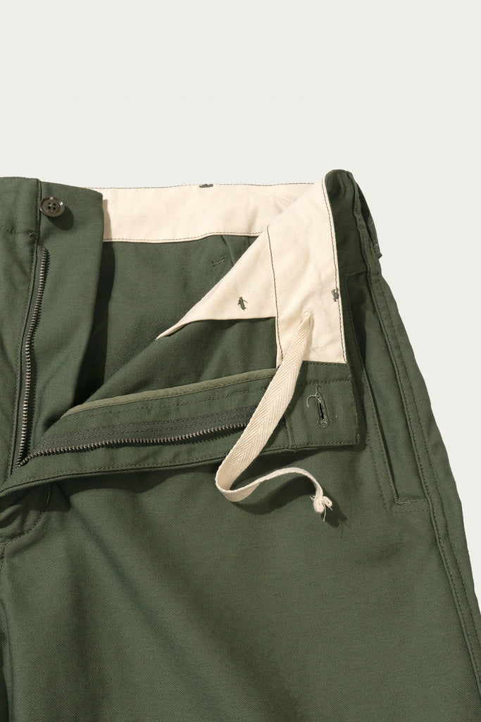 Engineered Garments Workaday - Utility Pant - Olive Cotton Reversed Sateen - Canoe Club