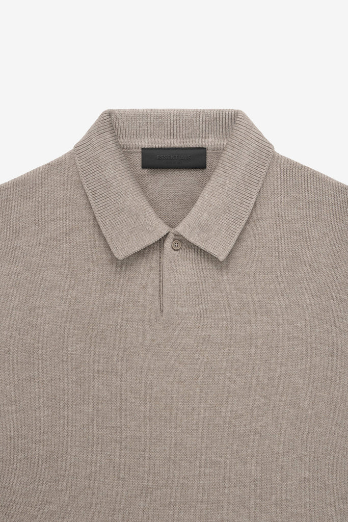 Fear of God Essentials - Essentials Knit Polo - Core Heather - Canoe Club