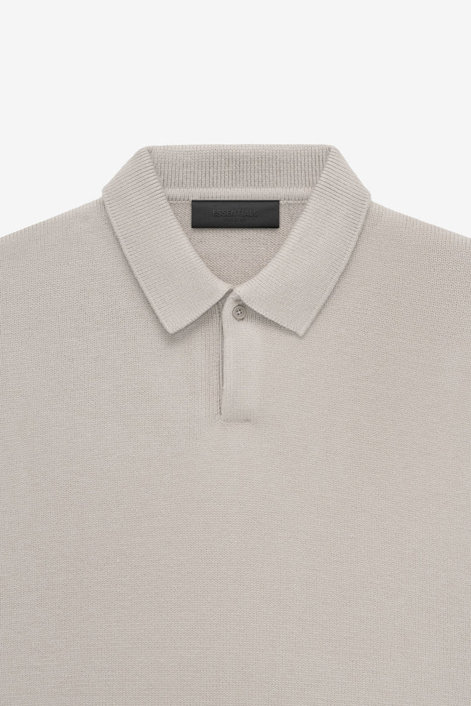 Fear of God Essentials - Essentials Knit Polo - Silver Cloud - Canoe Club