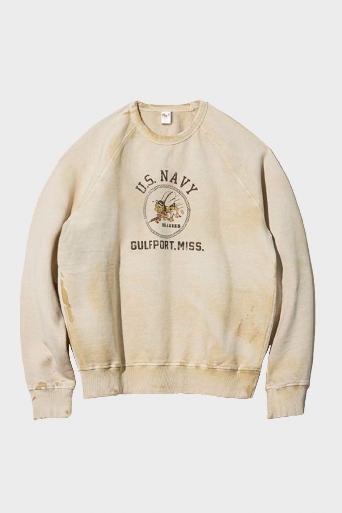 Flea-T - US Navy Sweatshirt - White - Canoe Club