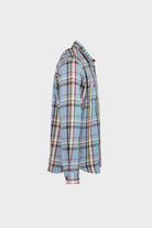 Fortela - Check Patch Pocket Work Shirt - Sky - Canoe Club