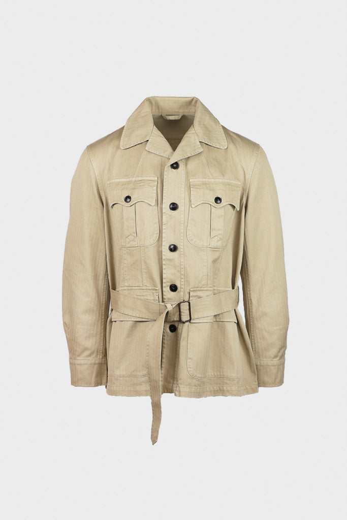 Fortela - Clint Safari Jacket - Khaki - Canoe Club