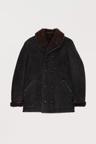 Fortela - Double Breasted Shearling Jacket - Brown - Canoe Club