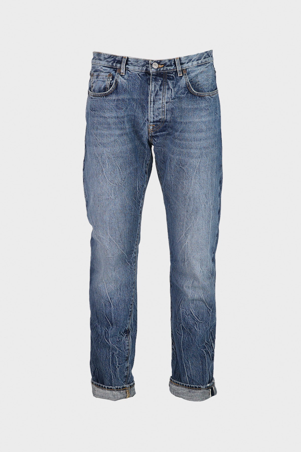 Fortela - John 5 Pocket Denim Pants - Dark Washed - Canoe Club