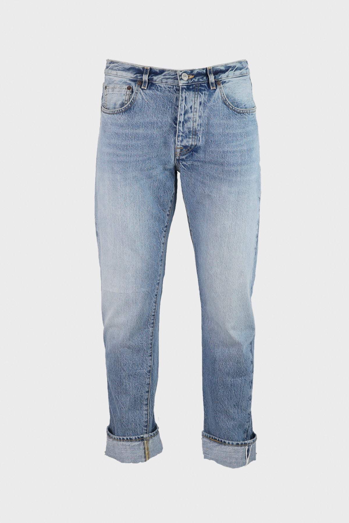 Fortela - John 5 Pocket Denim Pants - Light Washed - Canoe Club