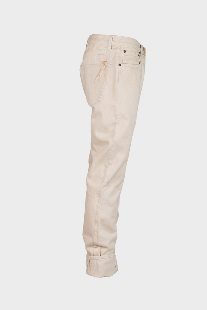 Fortela - John 5 Pocket Denim Pants - Off White - Canoe Club