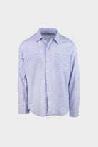 Fortela - Patch Pocket Work Shirt - Blue - Canoe Club