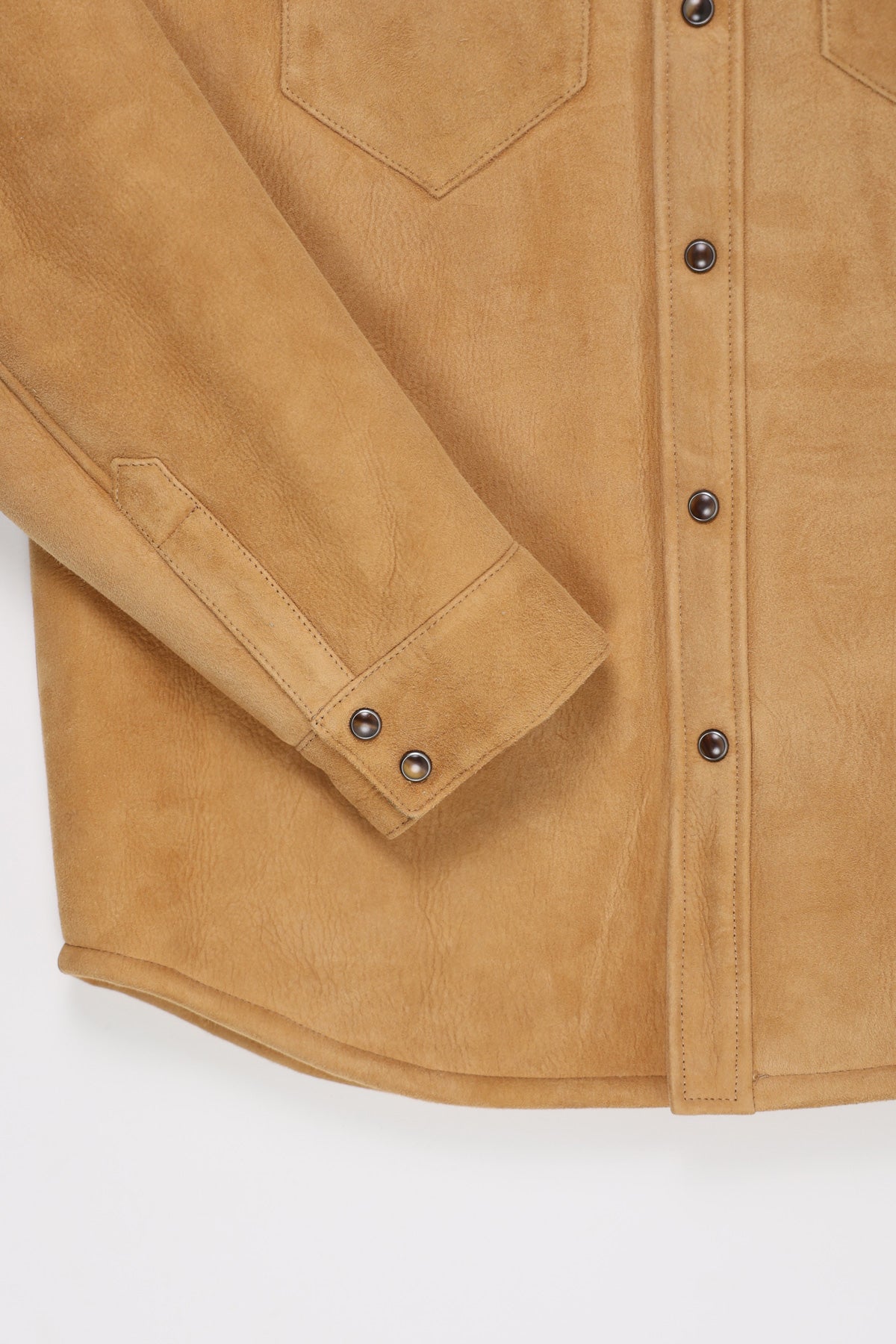 Fortela - Sheepskin Shirt Jacket - Tan - Canoe Club