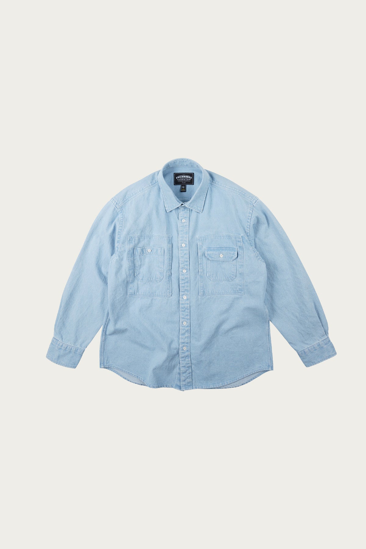 FrizmWORKS - Bleach Denim Utility Shirt - Light Blue - Canoe Club