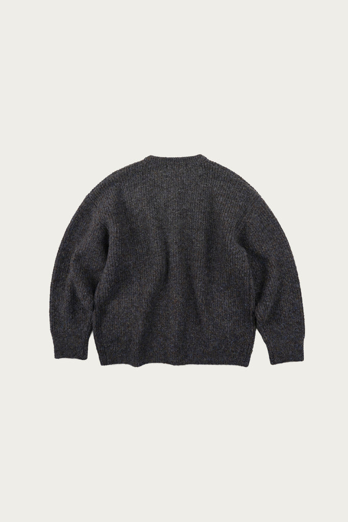 FrizmWORKS - Brushed Wool Round Cardigan - Brown - Canoe Club