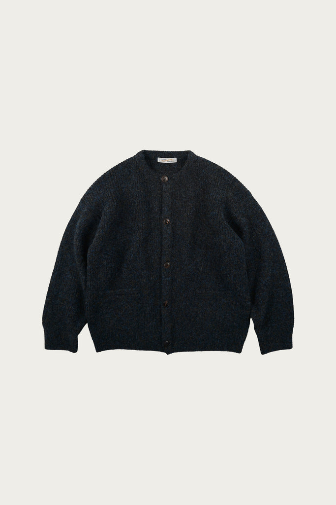FrizmWORKS - Brushed Wool Round Cardigan - Black - Canoe Club