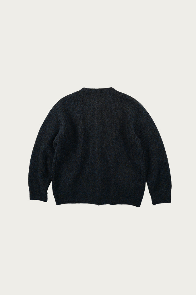 FrizmWORKS - Brushed Wool Round Cardigan - Black - Canoe Club