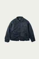 FrizmWORKS - Destroyed Cowhide Leather Jacket - Washed Navy - Canoe Club